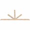 Ekena Millwork Saratoga Smooth Timber Gable Bracket, Douglas Fir, 84"W x 42"H x 1 1/2"D x 3 1/2"F, 12/12 Pitch GBW084X42X0204SAR00SDF - alternate 2